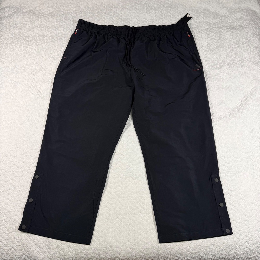 NWT Adidas Basketball Adi BB Pants Black Snap Button Warmup‎ IW5639 Mens 3XL